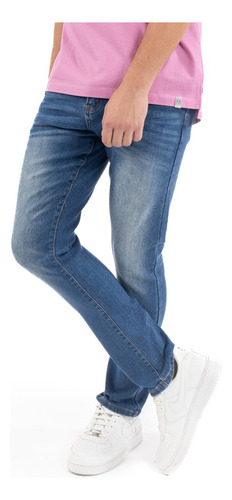 Jeans Para Caballero Forever 21 Mezclilla Corte Slim