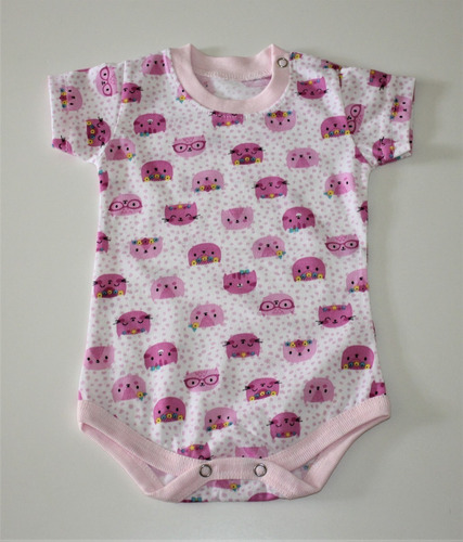 Pack X 3 Body Bebe Manga Corta Puro Algodón Estampados