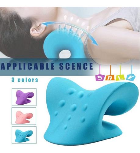 Almohada De Masaje De Estiramiento Y Tracción Del Cuello