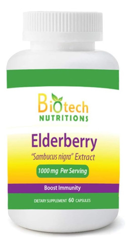 Biotech Nutritions | Sambucus Elderberry | 1000mg | 60 Caps
