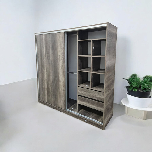 Placard Delta Terra 180 Puertas Corredizas Mueblesysabanas Terracota