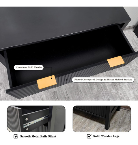 Garveehome Cómoda Cómoda Cómoda De 4 Cajones Cómoda De
