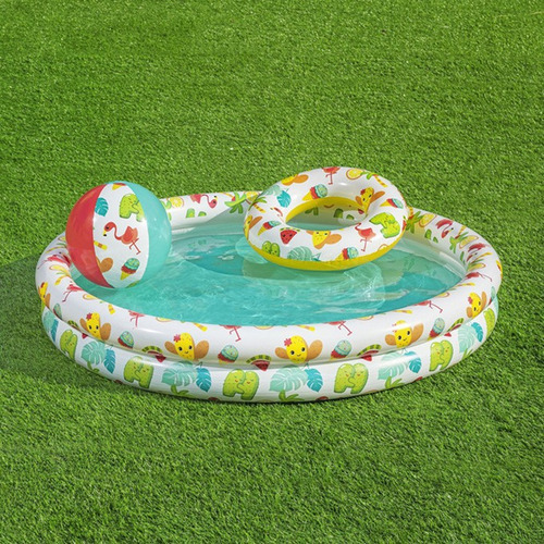 Set De 3 Piscinas Inflables Al Aire Libre, Juego Acuático