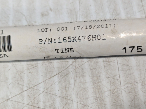 165k476h01 Long Tine, 3915-13-000-1998 - Free Shipping Ccf