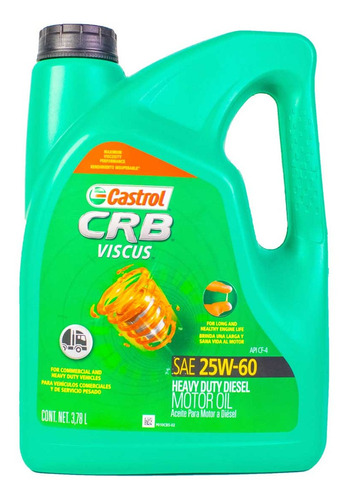 Aceite Motor Castrol Crb Viscus 25w60 4 Litros Diesel