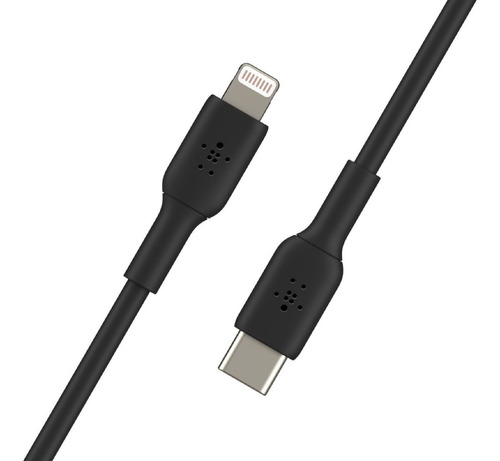 Cable Belkin Usb-c A Lightning iPhone De Carga Rápida Color Negro