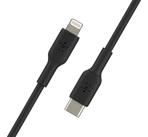comprar Cable Belkin Usb-c A Lightning iPhone De Carga Rápida Color Negro