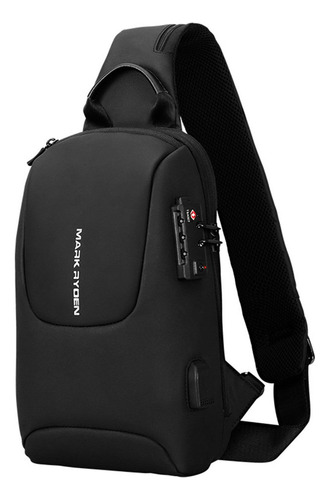 Mochila Cruzada Mark Ryden Impermeable Con Candado Tsa Y Usb