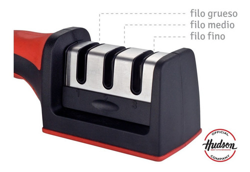 Afilador De Cuchillos 3 Tiempos Hudson Con Mango