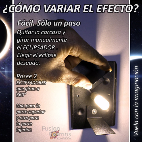 Imagen 4 de 10 de Aplique Difusor Pared Exterior 2 Unidades C/ Led Incluido 6w