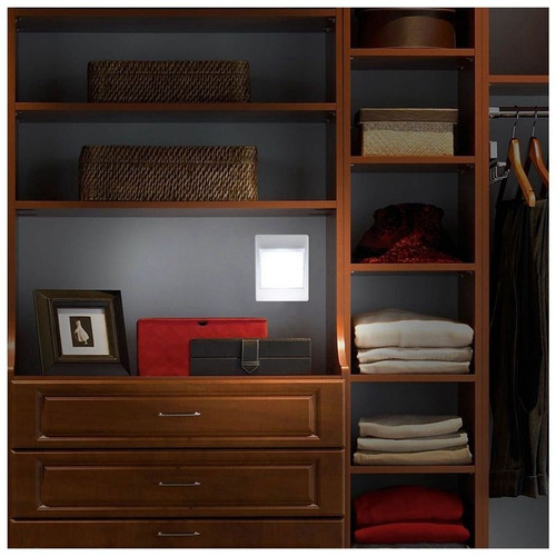 Imagen 8 de 10 de Velador Pared Tecla Luz Led Pasillo Escalera Ropero Cajonera