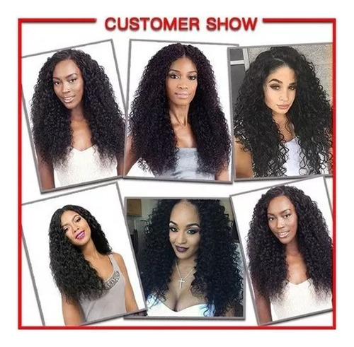 Natural Wave Lace Wigs Cabelo Humano Brasileiro Curly Ondula