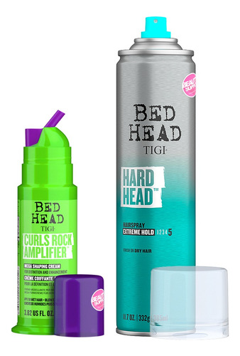 Fijador Tigi Bed Head Y Crema De Peinar Curl Rock De Rulos