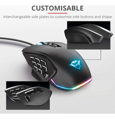 Trust Gaming Gxt 970 Morfix Ratón Para Gaming