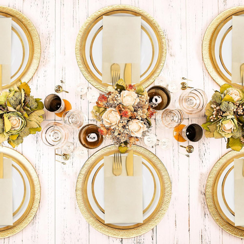 100 Servilletas Desechables Kammak Color Beige Para Navidad