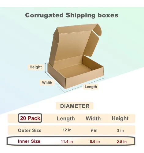 Envia Con Estilo: Cajas De Carton Reciclables De 20 Unidades
