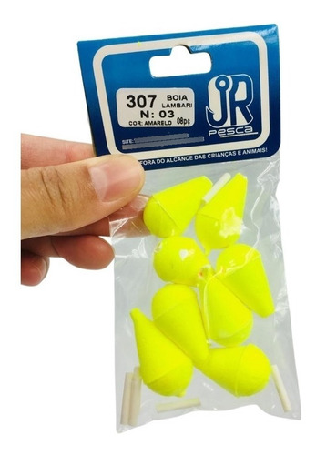 Kit 8 Boias Lambari N° 3 Isopor Jr - Pesca Tilapia Lambari