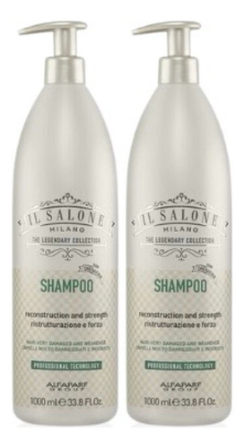 2 Pzas Alfaparf Il Salone Reconstrucción Fuerza Shampoo 1 L