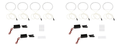 Kit De 8 Anillos Led Ccfl Blancos Con Forma De Ojo De Ángel,