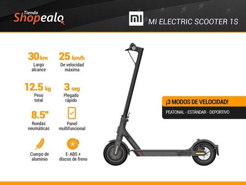 Imagen 2 de 10 de Monopatin Xiaomi Mi Electric Scooter 1s 500w Potencia En Cta