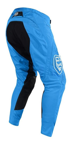 Imagen 2 de 3 de Pantalon Motocross Troy Lee Se Air Squadra Celeste/naranja