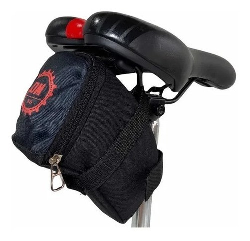 Bolso Bajo Asiento Dm Bike Classic Negro Bicicleta Mtb Ruta