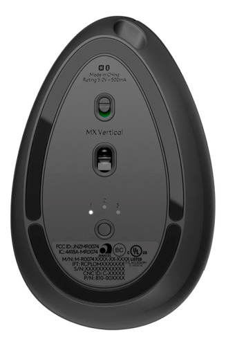 Mouse Sem Fio Logitech Mx Vertical Com Design Ergonômico Cin Cinza