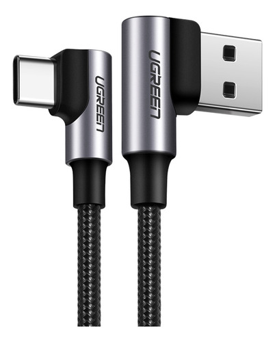 Ugreen Cable Usb-c En Ángulo A Usb 2.0 En Ángulo Trenzado 3m