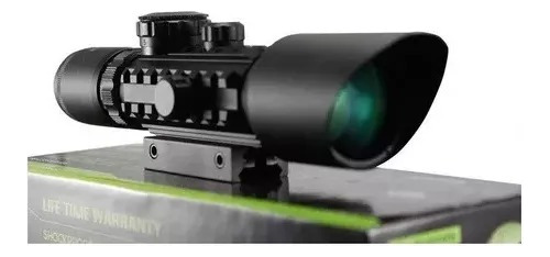 Mira Telescopica Rifle Laser M9 Ls 3-10x42e Airsoft Caza