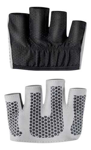 Guantes De Medio Dedo Almohadillas De Agarre Protector De