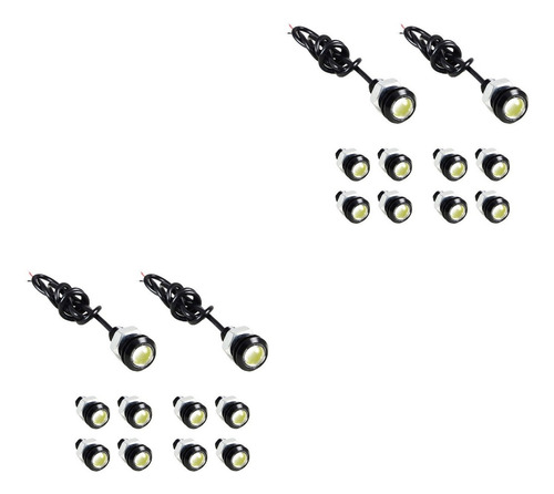 20 Piezas De 18 Mm Gran Buen Coche Luces Led Auto Llevó La L