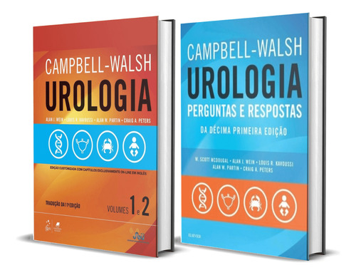 Combo Campbell Walsh Urologia & Campbell  Perg  & Respostas