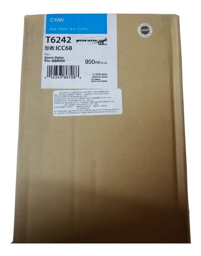 Cartucho De Tinta Para Plotter T6242 Cian C13t624200