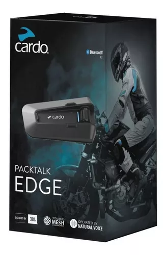 Cardo Spirit HD - Auriculares de comunicación Bluetooth para motocicleta,  color negro, paquete individual