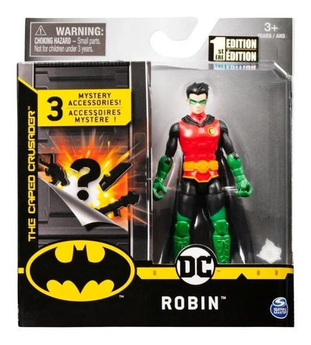 Robin The Caped Crusader Con 3 Accesorios Dc Batman