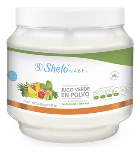 Jugo Verde En Polvo Sheló Nabel/ Frutas & Verduras