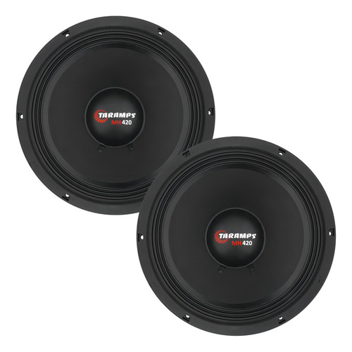 Kit Alto Falante 7 Driver Mh 420 10 8 Ohms - 2 Unidades Cor Preto