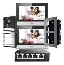 Comprar Kit Portero Visor Hikvision 2 Timbres + 2 Pantallas 7  Touch