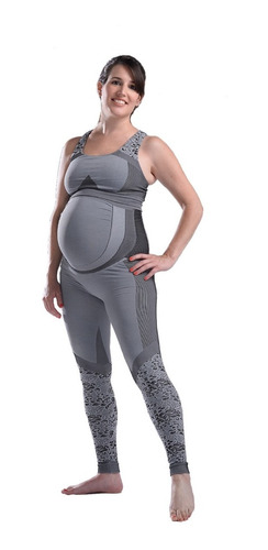 Calza Maternal Mora Fower Contenedora Lycra 2060