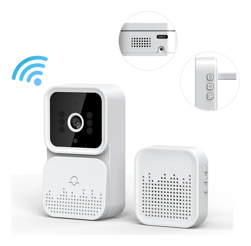 Timbre De Video Inteligente Wifi Inalámbrica Audio Cámara