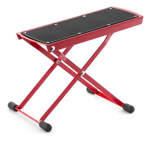 Tigre Ajustable Plegable Reposapie Para Guitarra Color Rojo