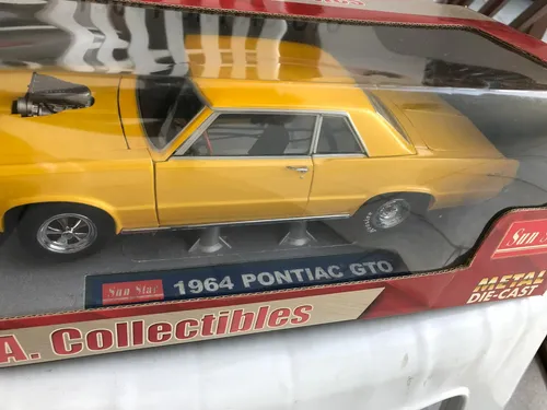Mini 1:18 Primeira Geraçao Pontiac Gto 1964 Drag Race Yellow