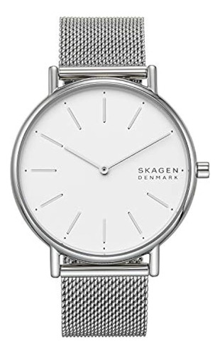 Skagen Reloj Analógico De Acero Inoxidable Y Malla De Acero