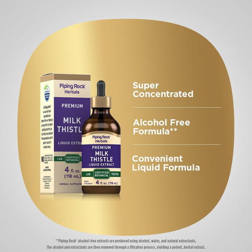 Cardo Mariano Milk Thistle Gotas Organico Liquido Silimarina