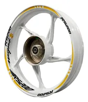 Comprar Calcomanias Stickers Rines Blancos Pulsar Rs200 Reflejante 2