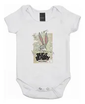 Comprar Body Bebe Manga Corta Bugs Bunny Diseño Dibujo Logo - Psbu10
