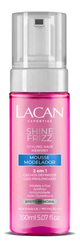 Mousse Modelador 2 Em 1 Shine Frizz Lacan 150ml Cacho E Liso