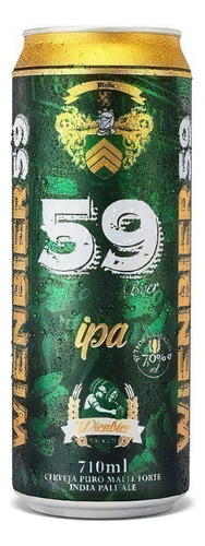Cerveja Wienbier 59 Ipa Puro Malte Lata 710ml -1 Unidade Nfe