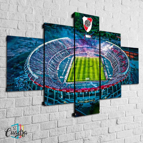 Cuadro River Plate Bandera Decorativo Poliliptico Futbol 002