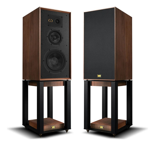 Par De Bafles Wharfedale Super Linton C/pedestal, En Avalon Madera Walnut
